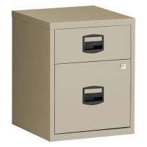 [jamais Utilise] Caisson De Bureau Mobile Mti 2 Tiroirs 52x41x40cm Beige - Cs2t
