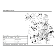 Reibscheibe 01500ZA011 für elektrischen Rasenmäher INV E2046 T Hochwertiges Ersatzteil
