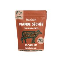 Franklin - Friandises Pour Chien - Viande Séchée Bœuf Fumés Barbecue - 90% De Viande - Riche En Protéine - Sans Céréales - Mono-protéine - Tout Âge - 
