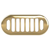Old London - Chancery Brushed Brass Overflow Cover - Ovfl03r
