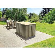 Duramax - Cobertizo Metal Jardin 1,3 585 Lts Marron