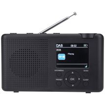 Tra23dab/gr Tischradio Dab+, Dab, Ukw Dab+, Ukw Wiederaufladbar Anthrazit, Grau - Reflexion