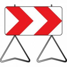 Panneau De Signalisation K8 Chevrons 1000x500mm T1 Sans Pied Nadia Signalisation - Prec1000500galk8