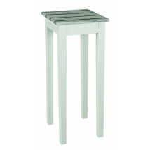 M&s - Haku Möbel Tavolino Pino Marittimo, Bianco, Mdf - Dim. L 30 Cm X A 76 Cm X P 30 Cm, Stile Mobili Costieri