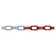 Levac - Kunststoffkette Ø8 Mm Rot/weiß L.32 X H.11mm - 25 M Beutel - 2045b
