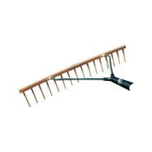 Rastrello 16T in Plastica – 16 denti – Colore marrone-giallo – Dimensioni maniglia 1800 x 28 mm – Jost