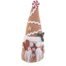 Weihnachtsdekoration - Bigbuy Weihnachten - Mehrfarbig - Stoff - Beige - 8 X 6 X 19,5 Cm