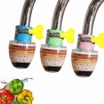 Wasserhahn Mit Aktivkohlefilter, Wasserhahnreiniger, Ausgestattet Mit Universellem Schnittstellenfilterelement. 3er-pack