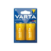 Varta – Batteria Alcalina Longlife D LR20 – 1,5 V, Ø 34,2 x 61,5 mm, 10 anni di validità – Confezione da 2 unità
