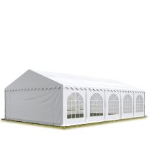6x10 M Ignifugotendone Per Feste Premium Pvc Bianco 100% Impermeabile Gazebo Da Giardino Tendone Da Esterno Tenda Party