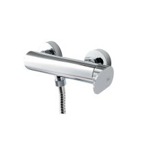 Mélangeur de douche – 4643500 – Robinet de douche en laiton chromé – Entraxe, Filetage plomberie, Poids, Finition métal – GALINDO