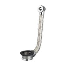 Valentin - Distanziale Di Scarico D.26 Mm Per Spessore Serbatoio Da 4 A 19 Mm In Ottone Cromato