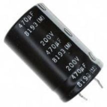 Nichicon - Condensador Electrolitico De Baja Impedancia 470uf 200vdc Medidas 20x35mm 2pin