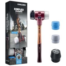 Halder Simplex Mallet Plusbox D60 60mm Stand Up Function And X4 Inserts 3027.260
