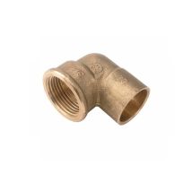 Codo Hembra 90g Latón Soldar Cobre ''Cu'': 12-3/8
