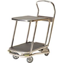 Protaurus – Carrello a pianale M-REBEL in alluminio rinforzato – Portata 400 kg, superficie antiscivolo, ruote in alluminio – 625 x 490 mm