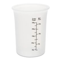 Vaso medidor de silicona 250 ml – Resistente a temperaturas de -30 a 230°C – Apto para microondas y lavavajillas