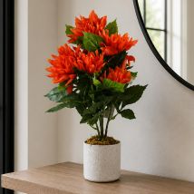 55cm Artificial Red Dahlia Pinnata Premium