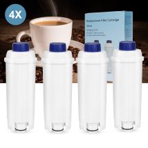 Swanew - Wasserfilter Für Delonghi Kaffeeautomaten-wasserfilter Kompatibel Für Dlsc002 Ecam Etam 60 Liter Wasser Mit Aktivkohle 4 Stücke