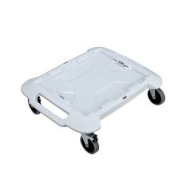 L-BOXX Roller – 6100000340 – Plataforma móvil para herramientas – 3,8 kg – Capacidad de carga 100 kg – Color gris/blanco