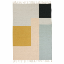 [gebraucht] B-ware Ferm Living Kelim Rug Squares Teppich Vorleger Läufer Designer 160 X 250 Cm Bunt