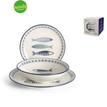 Servizio Tavola H&h Sardina 18 Pezzi