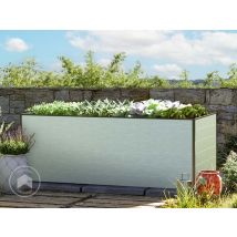 Gfp Huerto Urbano Jardinera Aluminio Christina - 195 X 99 X 77 Cm Estructura Estable Y Resistente A La Intemperie Con Perfiles De Cámara Hueca De 