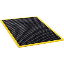 Coba Europe - Alfombrilla Acabada Para Suelo De Trabajo L1200xw900xs14mm Caucho Sbr Negro / Amarillo