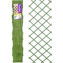 Gardman - 07249 1.8m X 0.3m Expanding Riveted Green Trellis Screen Garden Plant