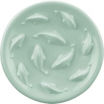 Slow Feeder Bowl For Cats And Small Dogs, Fish Pool Design, Fun Interactive Feeding Bowl For Healthy Diet, Made Of Melamine Material