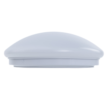 Lampada Da Soffitto Plato - E27 - Ip44 - Angolo 120° - Acciaio E Pmma - 254x254x90mm