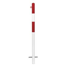 Poste barrera de acero 1330 mm rojo-blanco – KaiserKraft – 4055381100302