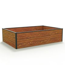 GFP Hochbeet halfsize 150 x 99 x 39 cm – Aluminium-Hohlkammerprofile – Modernes Design – Pflegeleicht