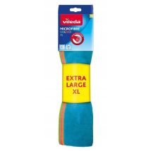 Darman Mikrofasertuch Set – 4 bunte XL-Tücher – 36 x 38 cm – für Trocken- und Nassreinigung – effektive Reinigung ohne Chemie