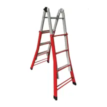 Garden Friend – Escalera telescópica Everest 4+4 de acero 51x15x112 cm – Ideal para uso doméstico y profesional