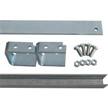 HBS – Laufschienenverlängerungs-Set 80840 – 1 Meter – verzinkter Stahl – Höhe 35 mm – Breite 55 mm – Länge 1045 mm – Gewicht 2180 g