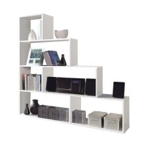 Bücherregal White Cube Design – 145 x 29 x 145 cm – Lieferung im Bausatz