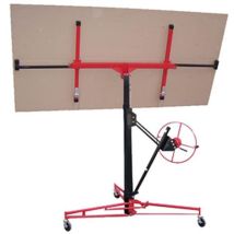 Plattenheber für Gipskartonplatten – Tragfähigkeit 68 kg – Höhe bis 3,78 m – Stahl – CE-zertifiziert
