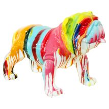 Kuateh - Figura Decorativa Perro Bulldog Kuatéh De Poliresina 61x32x38 Cm Multicolor