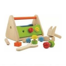 Pintoy Houten Gereedschapskist Avec Inhoud