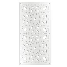Bolero - Pannello In Pvc Traforato - Parasole - Misura: 73x148 Cm - Colore: Bianco