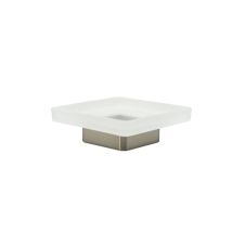 Inda - Porte-savon Lea En Nickel Brossé/verre Satiné