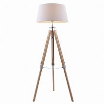 Lindby Lámpara De Pie 'katie' En Blanco Madera