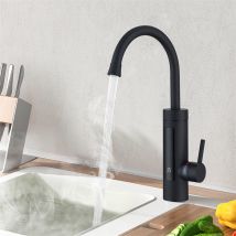 Elektrische Küchenarmatur Mit Durchlauferhitzer Smart Heater Spültischarmatur 360° Drehbar Edelstahl Küchenarmatur Mit Led Temperaturanzeige 