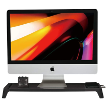 Pout Eyes8 - Monitorständer Mit Schnellladegerät Und Kabellosem Laden, 3-in-1, Schwarz