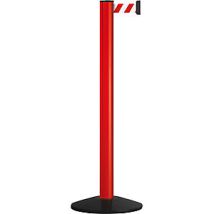 Via Guide - Poste Simple D70xh1000mm Poste Rojo Correa Roja/blanca