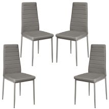 Set Di 4 Sedie Da Sala Da Pranzo,haloyo ,sedia Da Pranzo Sedia Cucina ,stile Contemporaneo,per La Nostra Sala Da Pranzo,cucina, Sala Riunioni,grigio