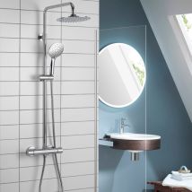 Aqualisa Showers - Aqualisa Deco Thermostatic Mixer Shower Round Bar Valve Chrome Deco.rnd.sc.ch