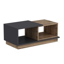 Table Basse En Bois "consept" 90 X 45 X 36 Cm - Travertin