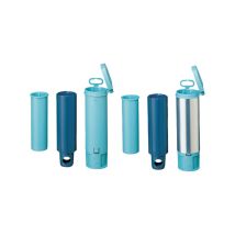 Bodenhülsen Set mit Alumantel 5tlg – Höhe 24 cm – Durchmesser 55 mm, 50 mm, 40 mm – Witterungsbeständig – Blome